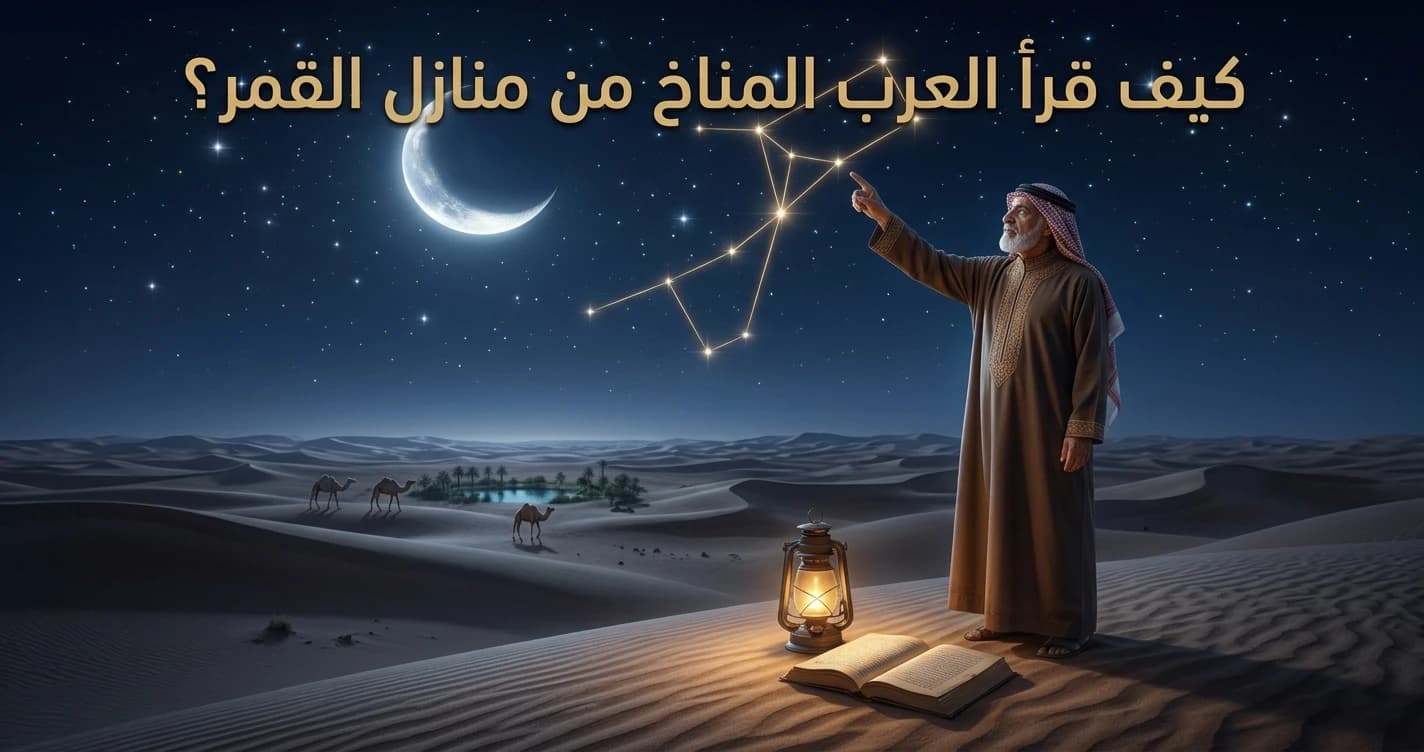 منازل القمر الثمانية والعشرون والأنواء — كيف قرأ العرب المناخ والفصول من حركة القمر بين النجوم