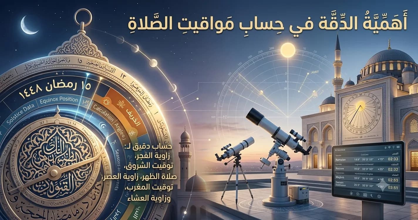 أهمية الدقة في حساب مواقيت الصلاة باستخدام الحسابات الفلكية والتلسكوبات الحديثة