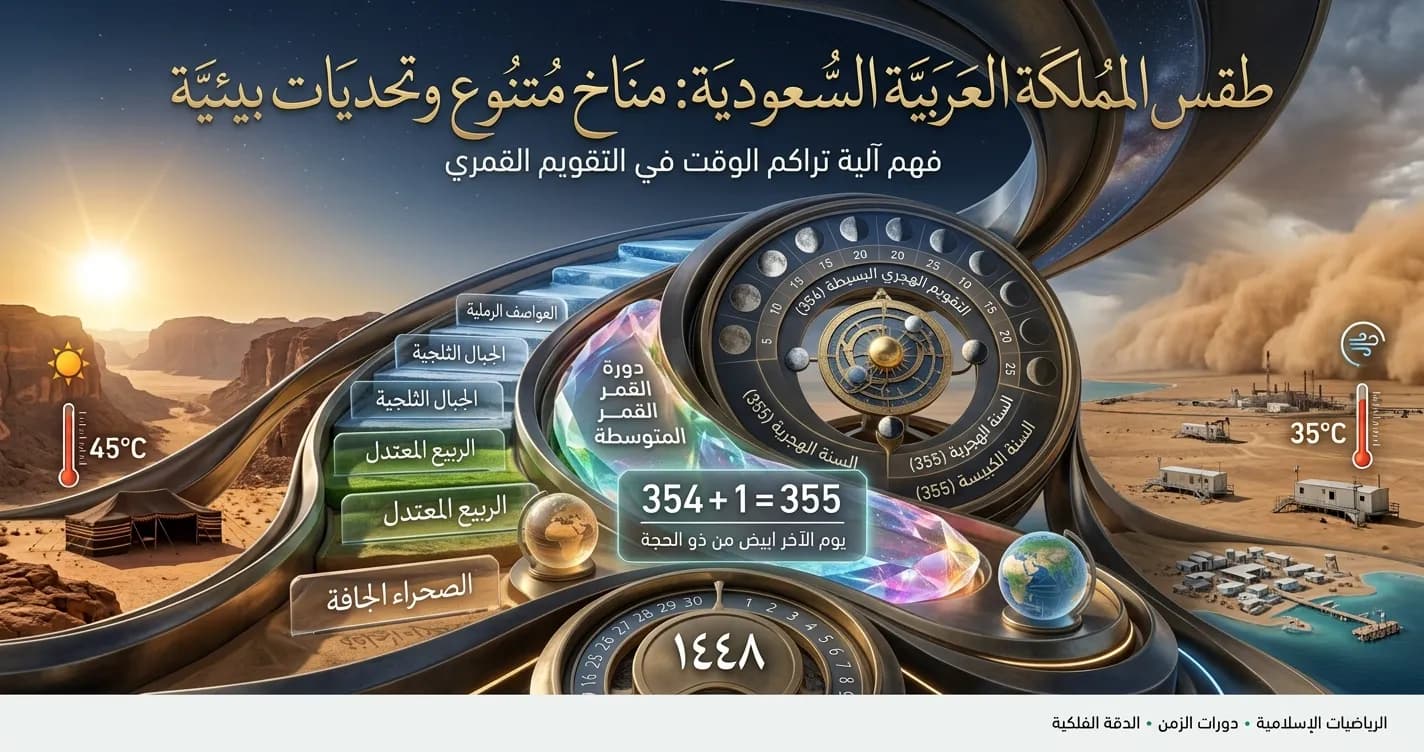 مشهد جوي متنوع للمملكة يجمع بين صحراء الربع الخالي ومرتفعات عسير الخضراء والساحل، تعبيراً عن طقس السعودية